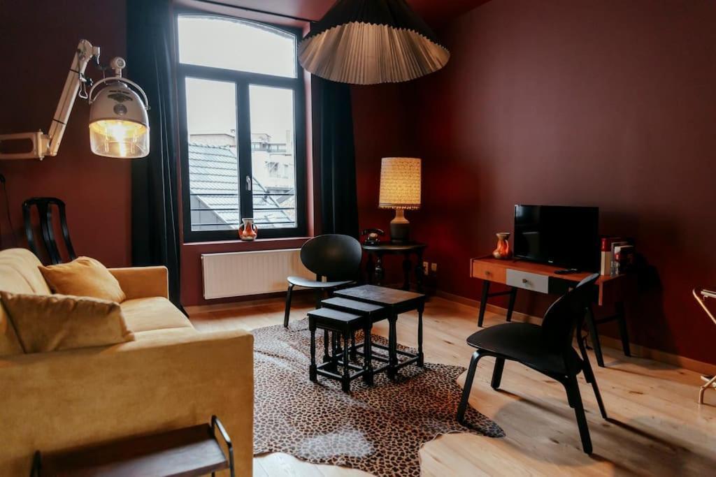 Le Retro Chic - Grand Duplex Pour 6 Dans Le Centre Apartment Liège Exterior foto